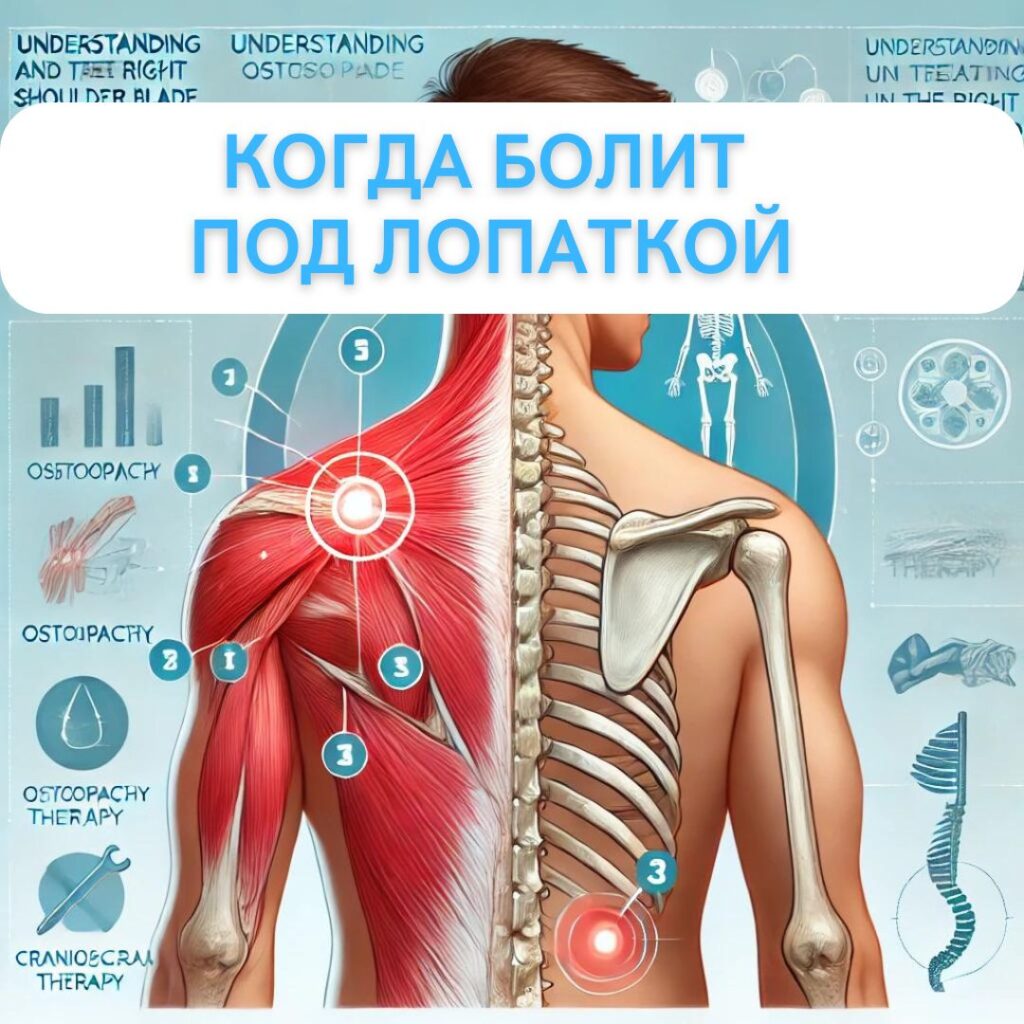 Понять и лечить когда болит под правой лопаткой: взгляд остеопата