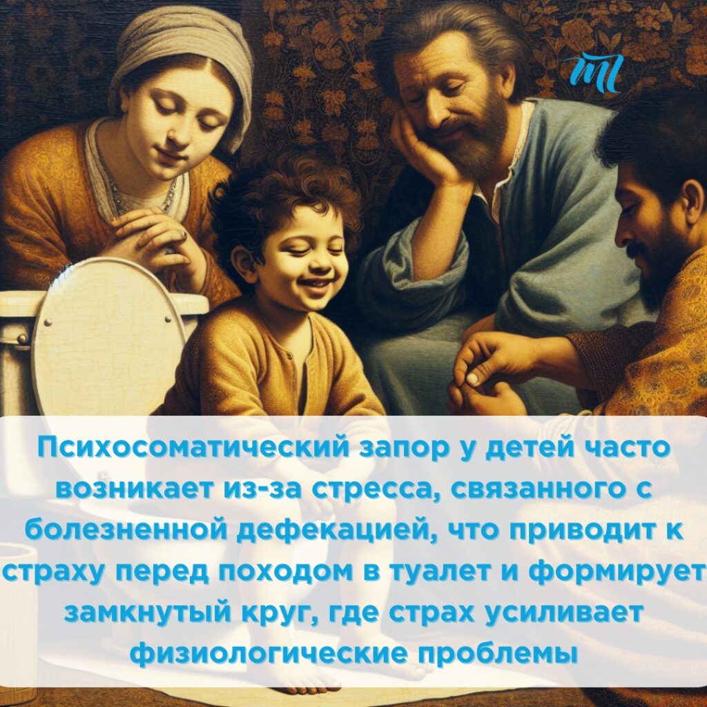 Психосоматика запора у детей