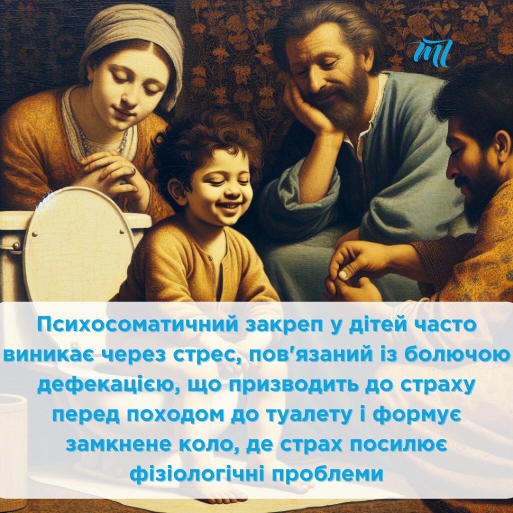 Психосоматика запору у дітей