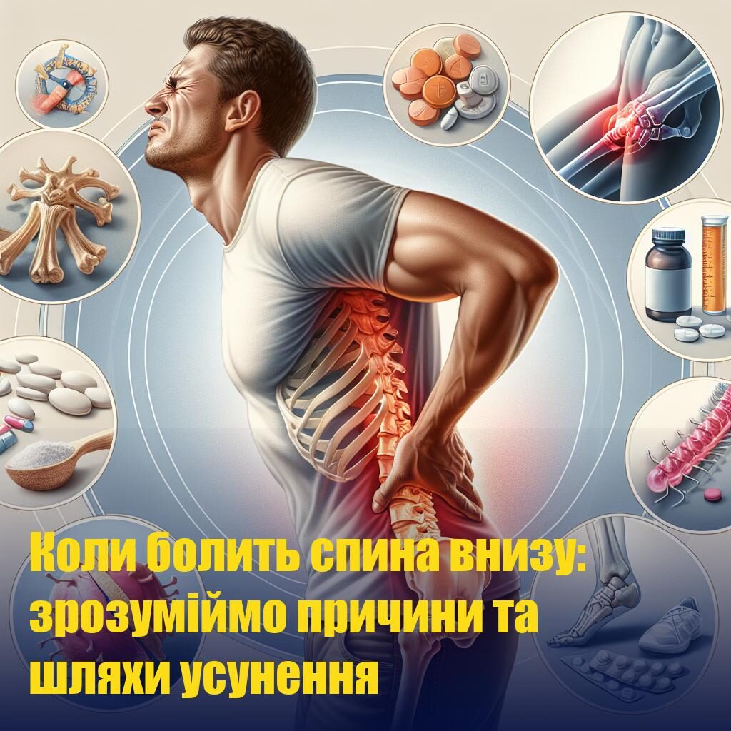Коли болить спина внизу: зрозуміймо причини та шляхи усунення
