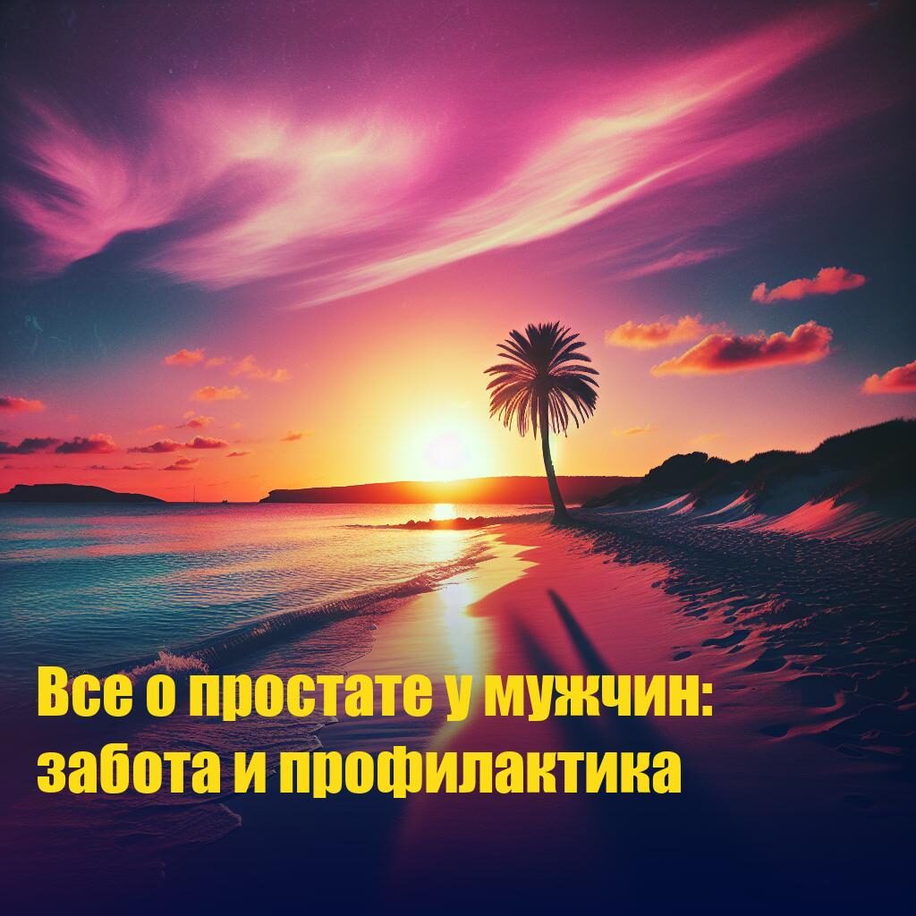Все о простате у мужчин: забота и профилактика