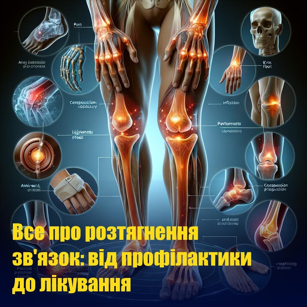 Все про розтягнення зв’язок: від профілактики до лікування