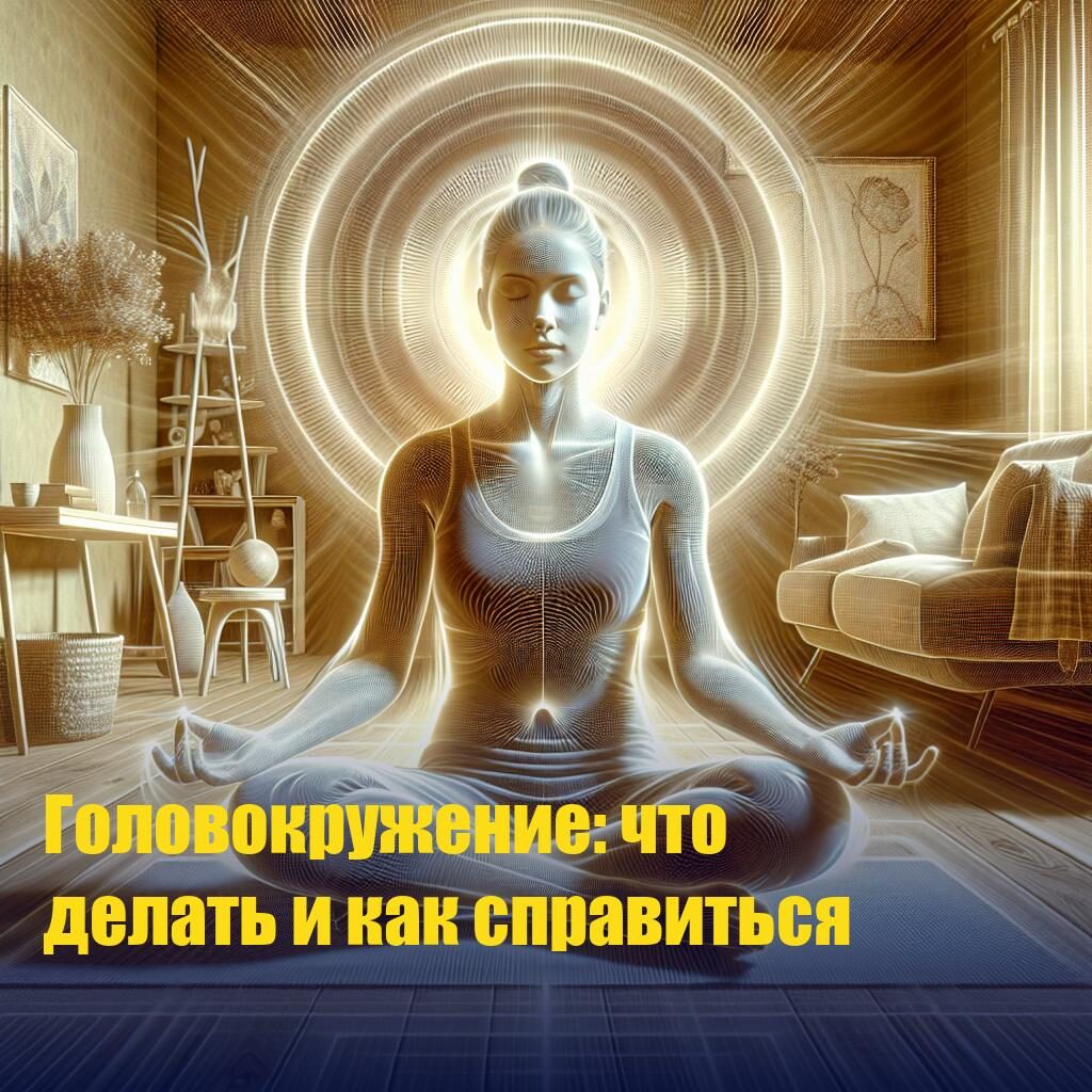 Головокружение: что делать и как справиться