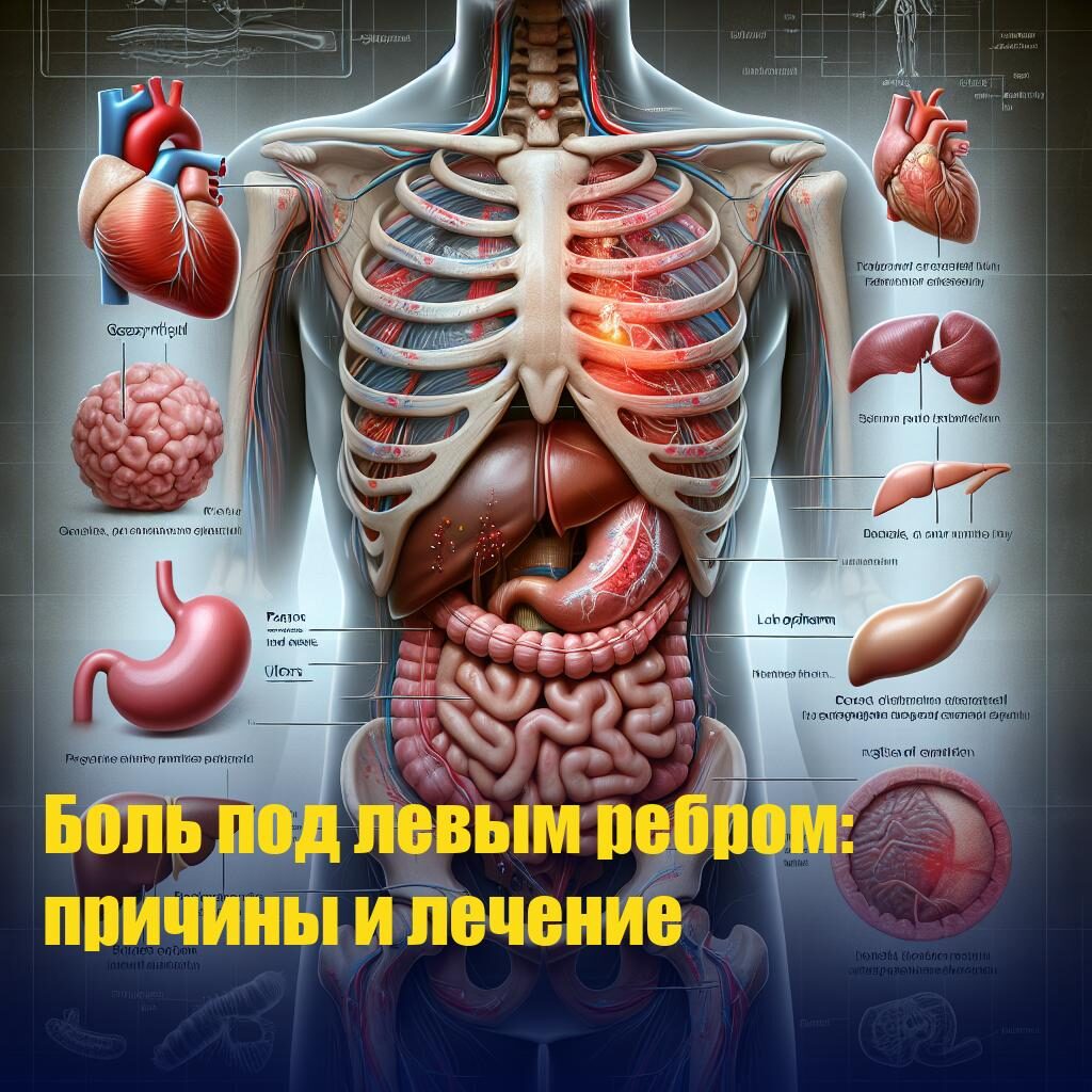 Боль под левым ребром: причины и лечение
