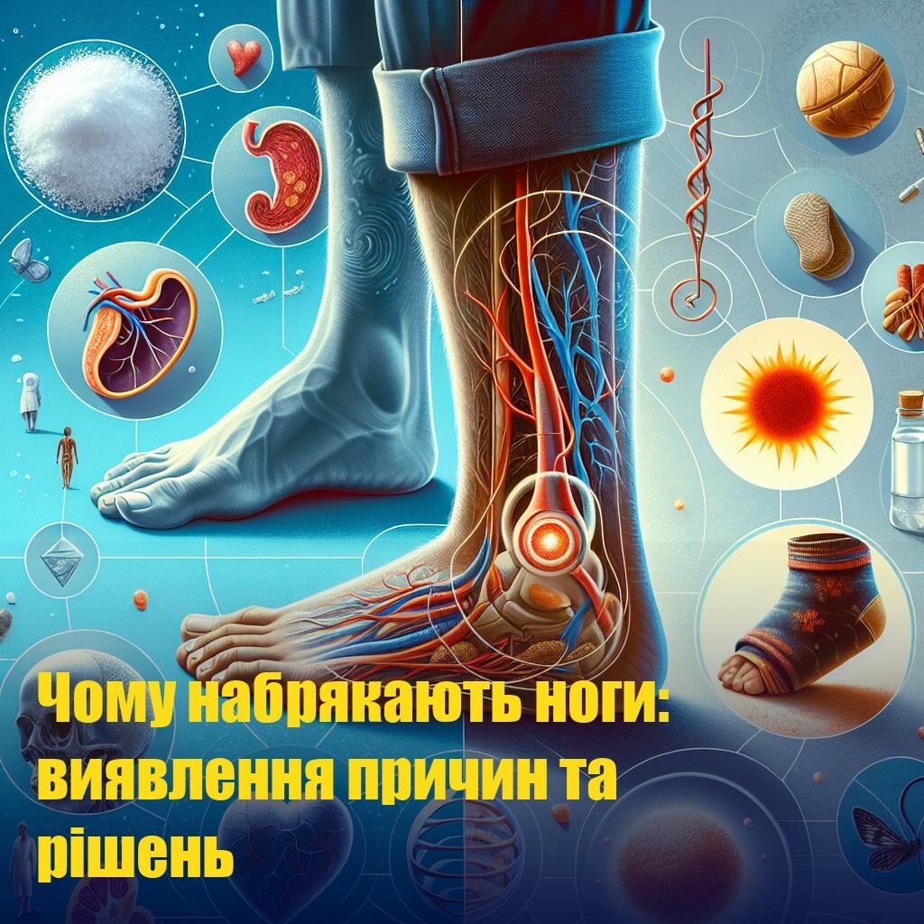 Чому набрякають ноги: виявлення причин та рішень